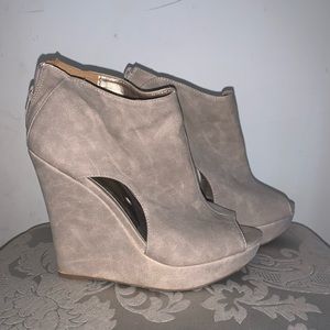 Charlotte Russe suede ankle booties